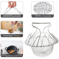 Thumbnail for Foldable Fry Boiling Basket